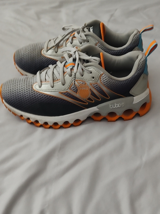 K-Swiss McLaren Gray and Orange Sneakers main image 6